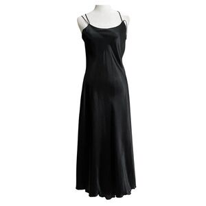 Vintage‎ Reversible Satin Chiffon Evening Gown Dress